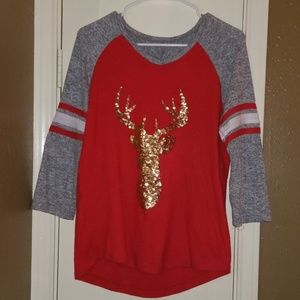 Red Reindeer Christmas Sweater
